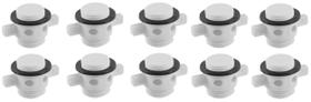 Bujão P/ Viveiros Barcos Alumínio Pesca 25mm Branco Kit 10
