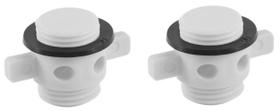 Bujão P/ Viveiros Barcos Alumínio Pesca 25mm Branco Kit 2 Bujão P/ Viveiros Barcos Alumínio Pesca 25mm Branco Kit 2
