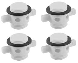 Bujão P/ Viveiros Barcos Alumínio Pesca 25mm Branco Kit 4 Bujão P/ Viveiros Barcos Alumínio Pesca 25mm Branco Kit 4