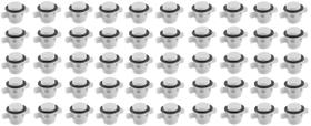 Bujão P/ Viveiros Barcos Alumínio Pesca 25mm Branco Kit 50 Bujão P/ Viveiros Barcos Alumínio Pesca 25mm Branco Kit 50