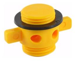 Bujão P/ Viveiros Barcos De Pesca Em Alumínio Flange 25mm