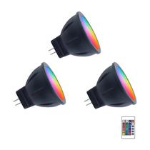 Bulbo LED Makergroup RGB MR11 GU4 3W 12V com mudança de cor