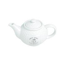 Bule 1,15 litro para chá de porcelana branca Sweet Home Bon Gourmet - 27448