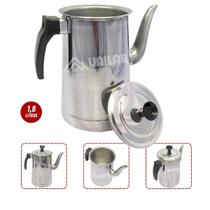 Bule 1,8 litros de alumínio cabo plástico - multiuso café leite cozinha chá