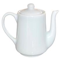 Bule Alto Bico Longo para Café, Chá e Leite - Porcelana Branca - 1L