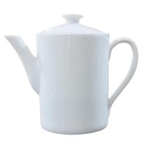 Bule Alto Bico Longo para Café, Chá e Leite - Porcelana Branca 800ml