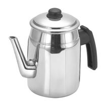 Bule Alumínio Bico Longo Clássico 1,3L Café Chá Leite Água Bule Alumínio Bico Longo Clássico 1,3L Café Chá Leite Água