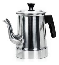 Bule Alumínio Polido 1,3 Litros Extra Forte Café Continental Cor Cinza