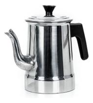 Bule Alumínio Polido 1,3 Litros Extra Forte Café Continental Cor Cinza Bule Alumínio Polido 1,3 Litros Extra Forte Café Continental Cor Cinza