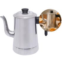 Bule Alumínio Tradicional 1,1L Café/Chá Tampa Inclusa Cabo Baquelite Antitérmico Seguro Cozinha