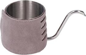 Bule Barista Pescoço de Ganso com Revestimento de Couro Micro Fibra 250ml Prata Bule Barista Pescoço de Ganso com Revestimento de Couro Micro Fibra 250ml Prata