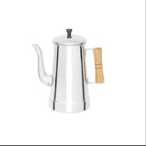 Bule Café Chá Alumínio Polido 700ML