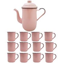 Bule Café Esmaltado 1,25 Litros e 12 Xícaras 70ml Tradicional Bule Café Esmaltado 1,25 Litros e 12 Xícaras 70ml Tradicional