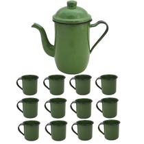 Bule Café Esmaltado 1,25 Litros e 12 Xícaras 70ml Tradicional Bule Café Esmaltado 1,25 Litros e 12 Xícaras 70ml Tradicional