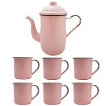 Bule Café Esmaltado 1,25 Litros e 6 Xícaras 70ml Tradicional Bule Café Esmaltado 1,25 Litros e 6 Xícaras 70ml Tradicional