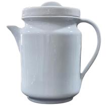 Bule Cafeteira de Porcelana Branca para Café, Chá e Leite - 1,1L