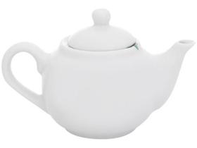 Bule Chaleira 500ml para Café, Chá e Leite - Porcelana Branca