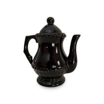 Bule Chaleira Café Chá Cerâmica Turmalina Negra Especial - Decoramente Bule Chaleira Café Chá Cerâmica Turmalina Negra Especial - Decoramente