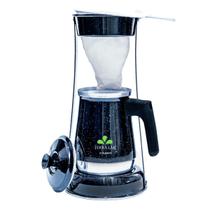 Bule Coador De Café Chá Suporte Retro Mancebo Em Alumínio