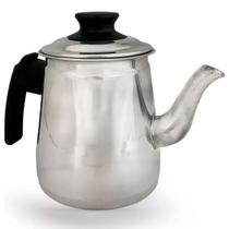 Bule Com Alça Nº1 Alumínio Polido Multiuso 1 Litro Chá Café Bule Com Alça Nº1 Alumínio Polido Multiuso 1 Litro Chá Café