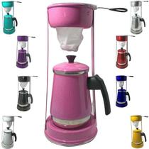 Bule Com Mancebo 1,2L Coador De Café colorido Retro em Alumínio Mariquinha Cafeteira S Caixa