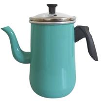 Bule com Tampa de Vidro 12cm Verde Anis Panelar