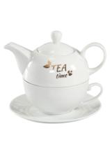 Bule Com Xicaras E Pires De Porcelana 240ml - 420ml Bule Com Xicaras E Pires De Porcelana 240ml - 420ml