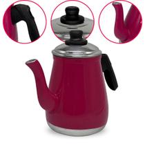 Bule de Café em Alumínio N4 Rosa Pink 1,1L Aluminio AMJ Bule de Café em Alumínio N4 Rosa Pink 1,1L Aluminio AMJ