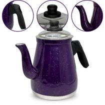 Bule de Café em Alumínio N4 Roxo 1,1L Aluminio AMJ Bule de Café em Alumínio N4 Roxo 1,1L Aluminio AMJ