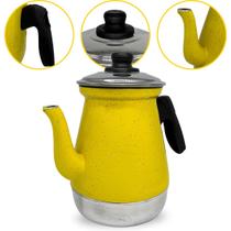 Bule de Café em Alumínio N6 Amarelo 1,2 L Aluminio AMJ