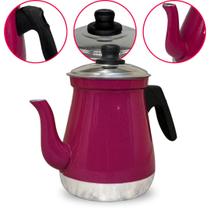 Bule de Café em Alumínio N6 Rosa Pink 1,2 L Aluminio AMJ
