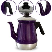 Bule de Café em Alumínio N6 Roxo 1,2 L Aluminio AMJ