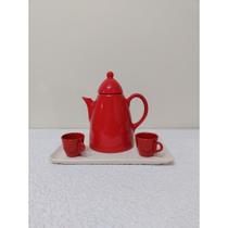 Bule De Café Em Cerâmica 1l Vermelho Bule De Café Em Cerâmica 1l Vermelho