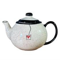 Bule de Café Esmaltado Pintado á Mão Decorado 600ml