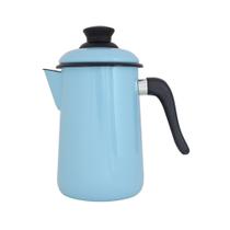 Bule de Café Tradicional 14 Esmaltado Azul Claro 1500ml - Ewel Bule de Café Tradicional 14 Esmaltado Azul Claro 1500ml - Ewel