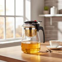 Bule De Chá 900ml Com Infusor Removível Chaleira de Vidro Bule De Chá 900ml Com Infusor Removível Chaleira de Vidro
