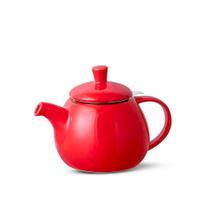 Bule de Chá de Cerâmica com Infusor Egg Duo Teapot Moncloa Vermelho 790ml