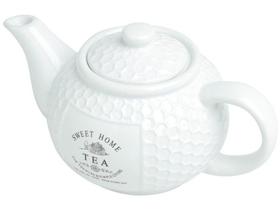 Bule de Chá Esmaltado de Porcelana Branco 1,155L - Bon Gourmet Sweet Home Bule de Chá Esmaltado de Porcelana Branco 1,155L - Bon Gourmet Sweet Home