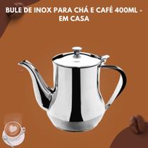 Bule de Inox para Chá e Café 400ml - Em casa