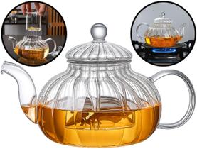 Bule De Vidro Com Alça Chaleira Com Infusor Coador Servir Café Chá Capacidade De 650ml Flux Bule De Vidro Com Alça Chaleira Com Infusor Coador Servir Café Chá Capacidade De 650ml Flux