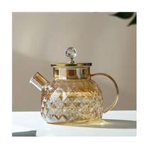 Bule De Vidro De 1000 Ml Bule De Chá Âmbar Com Filtro