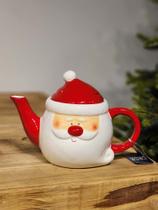 Bule Decorativo Papai Noel Vermelho e Branco Bule Decorativo Papai Noel Vermelho e Branco