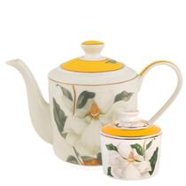 Bule e Açucareiro Blummen New Bone Filete Dourado 2pç L'Hermitage Bule e Açucareiro Blummen New Bone Filete Dourado 2pç L'Hermitage