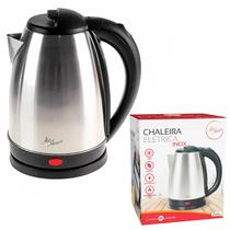 Bule Elétrico De Aço Inox 1.8 Litros Para Chá Café Com Base Giratória 360 Graus Bule Elétrico De Aço Inox 1.8 Litros Para Chá Café Com Base Giratória 360 Graus