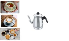 Bule Em Alumínio Polido Anti-mancha Para Café Chá Leite Com Cabo De Baquelite De 1,3 Litros