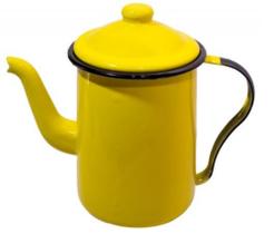 Bule Esmaltado 1,5Lts Amarelo c/ Tampa - Esmaltados Silva