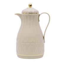 Bule Garrafa Termica 1 Litro Vintage OffWhite Com Vedação e Alça Ergonomica Mimo Style Bule Garrafa Termica 1 Litro Vintage OffWhite Com Vedação e Alça Ergonomica Mimo Style