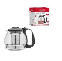 Bule Infusor Chaleira De Vidro Com Coador De Chá Inox 1250ml Hauskraft