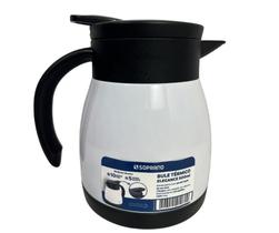 Bule Inox Elegance Garrafa Térmica Para Chá Café Água 500ml Branco Bule Inox Elegance Garrafa Térmica Para Chá Café Água 500ml Branco