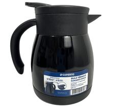 Bule Inox Elegance Garrafa Térmica Para Chá Café Água 500ml Preto